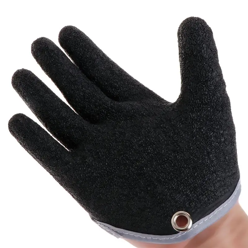 Fishing Gloves Non Slip Latex Glove With Magnet Release Fish Grab Anti Skid Capture Safety Portable Outdoor Professional | Спорт и
