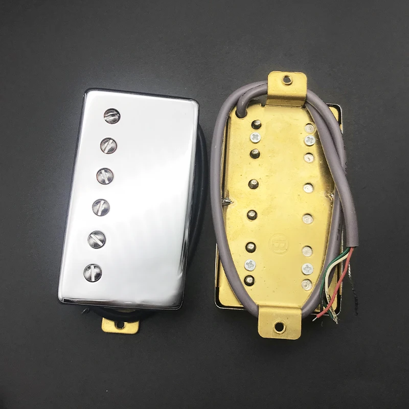elektrische gitarre doppel coil humbucker pickup neck brücke pickup 50mm 52mm keramik magnet 2 leiter für lp gitarre free global shipping