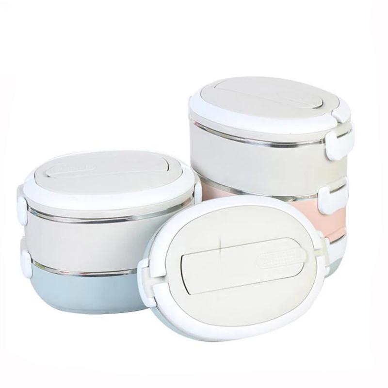 

Нержавеющая сталь бенто ланч бокс немагнитные утепленная Коробки для обедов яйцевидной формы герметичный вакуум Еда контейнер для Кухонн...