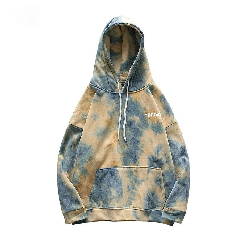 

Individuality/Color Tie-dye Fashion Hoodie Sweater High Street BF Loose Long Sleeve Harajuku Hoodie Casual Aesthetic Pullovers