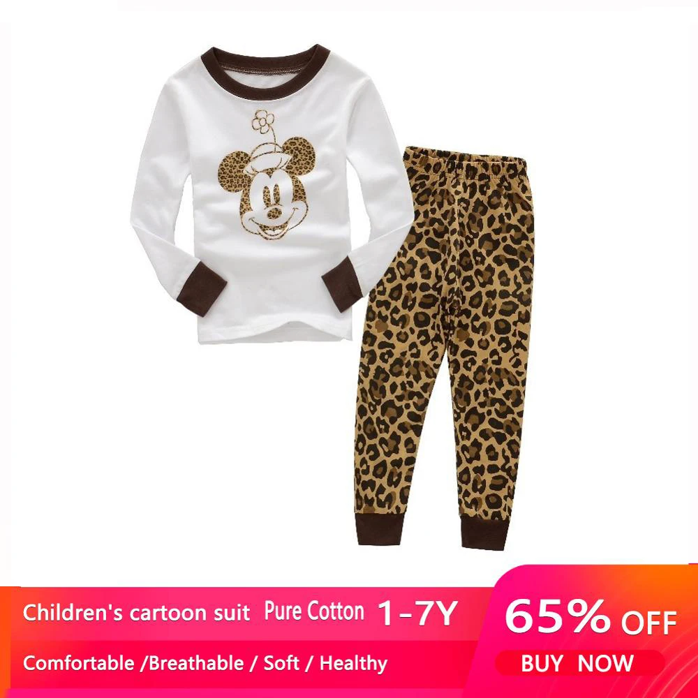 Осенне зимняя детская одежда для мальчиков и девочек с Микки Минни детские