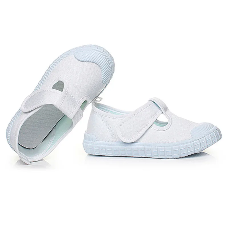 

Spring School Children White Canvas Shoes for Boy Girls Autumn Fashion Kids Casual Shoes Student Flat Sport Sneakers Size 32-44