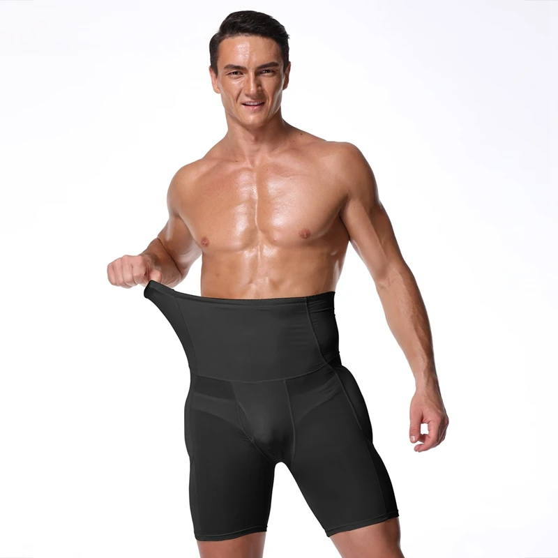 Mens Body Shaper Tummy Control Compression Shorts Slimming Shapewear Padded Butt Lifter Panties Anti Chafing Boxer Underwear 6XL