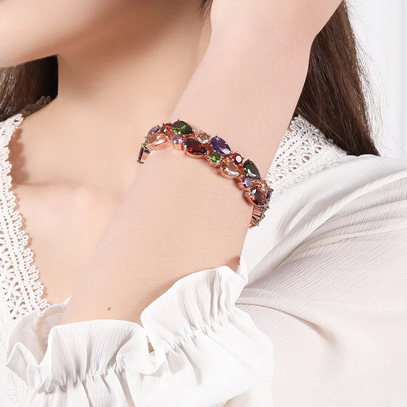 Бренд Manxiuni высококачественный браслет с бусинами золотого цвета для женщин