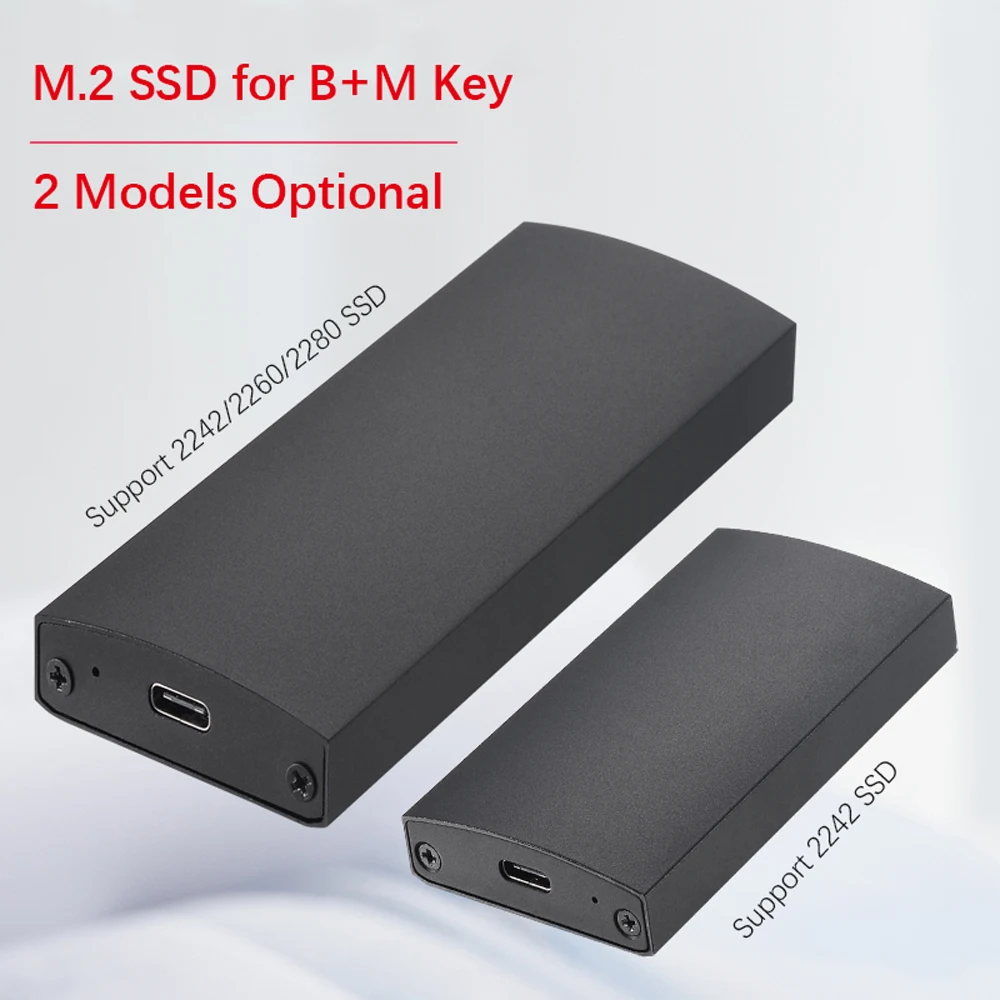 M2 NGFF to USB3.1/USB3.0 SATA Hard Drive Case Type-c External Hdd Enclosure for B+M Key