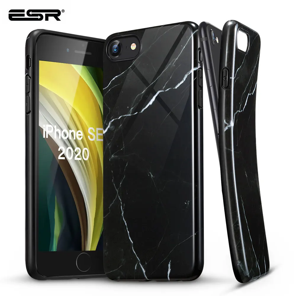 Чехол для телефона ESR iPhone SE2 2020 8 7 мраморный мягкий чехол из ТПУ противоударный