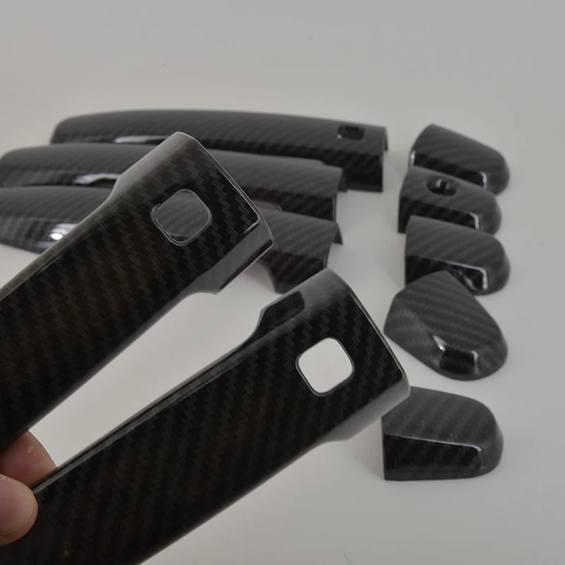 Декоративная накладка на ручку двери автомобиля Toyota RAV4 2.4A 1.8A 2.0 пятиместная модель с узором под углеродное волокно 2010 2011 2012.