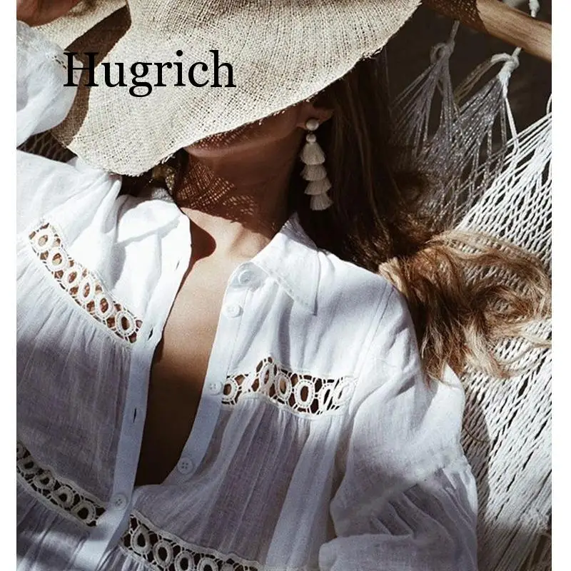 2020 Женская кружевная вязаная крючком однотонная Пляжная накидка сексуальная