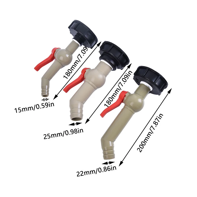 

Plastic Water Tank Fittings Garden Irrigation Connector Thread Valve Hose Switch Fittings IBC Tank Joints