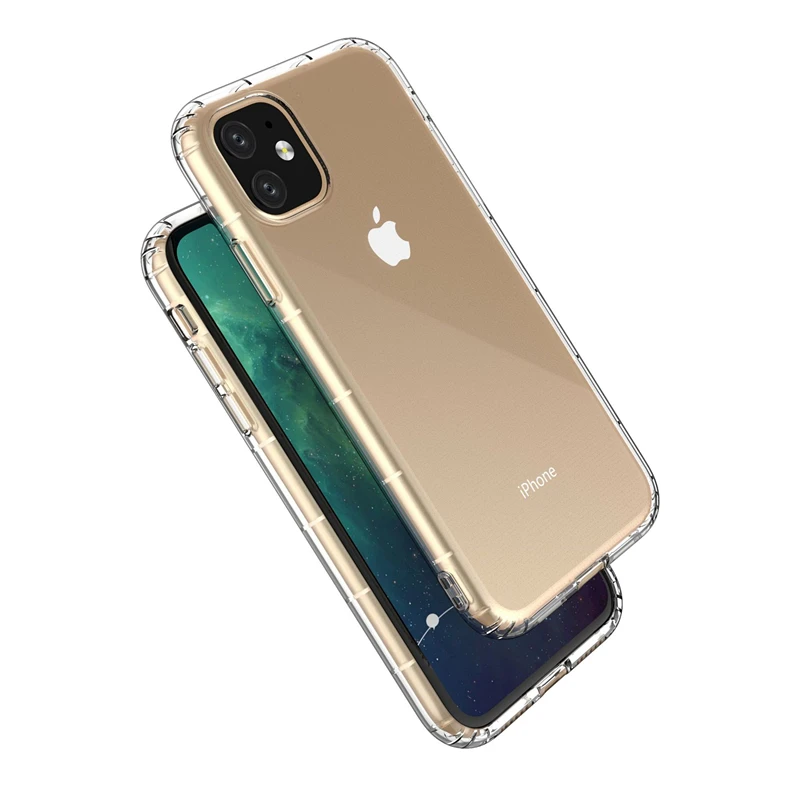 Грязеотталкивающий анти-желтый мягкий ТПУ чехол для Iphone 11 Pro Max XR XS X 6 6S 7 8 Plus
