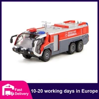 150 car alloy high pressure water gun airport fire truck model with pull back car craft collection educational toy for boy gift