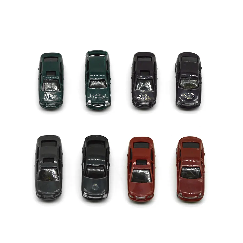 

20PCS Miniature Scale Model Cars 1:100 Scale Model Train Scenery Layout Model Cars For Building Sand Table Model