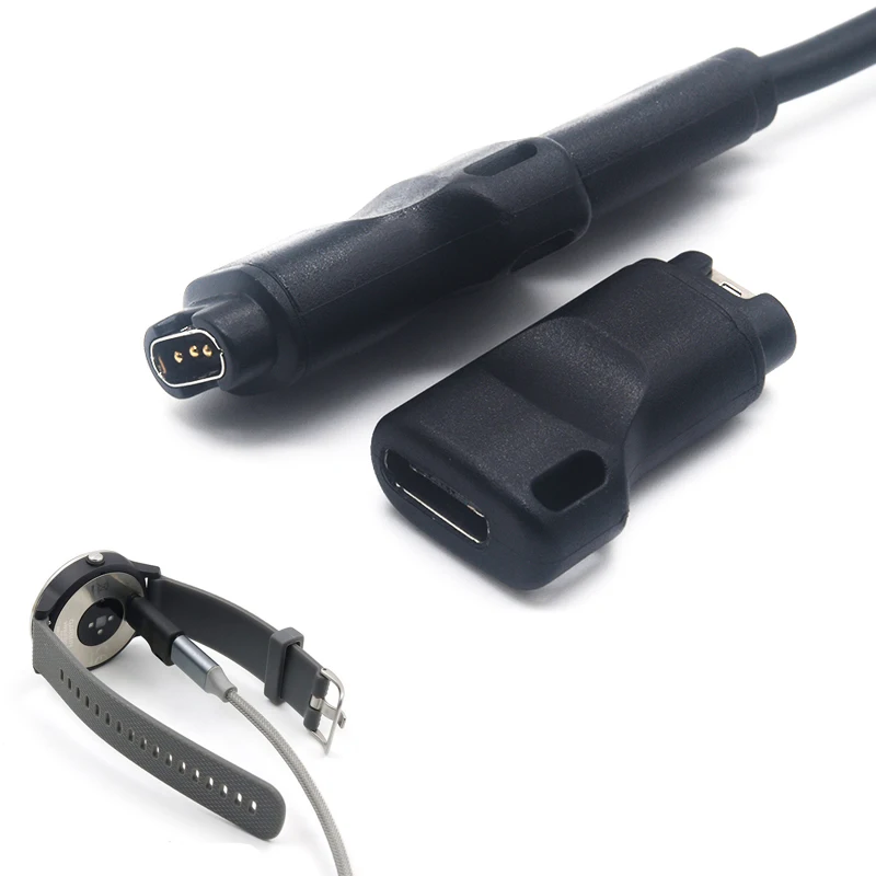 

Type C USB Cable Charger Adapter for Garmin Fenix 5/5S/5X Plus Instinct 6/6S/6X Pro Venu SQ Vivoactive 4/4s/3 945 935 645 245 45