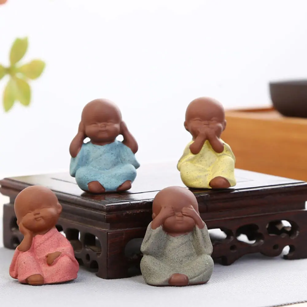 4 шт. керамические декоративные мини-декорации в стиле Дзен | Дом и сад