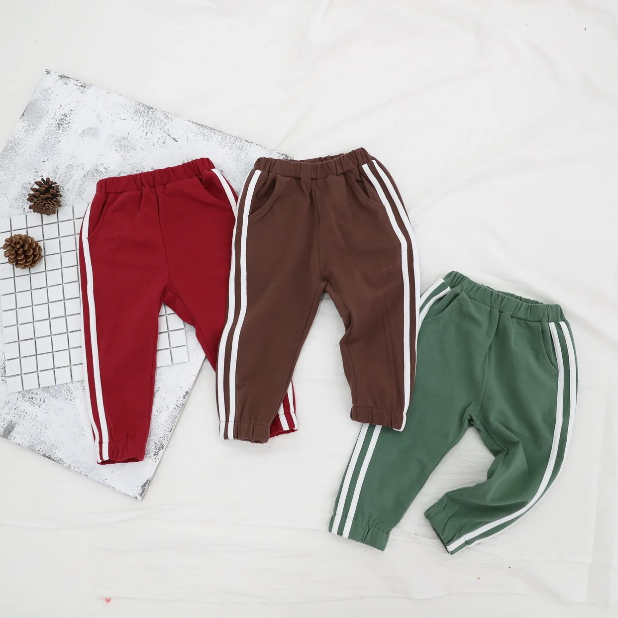 Хлопковые длинные штаны Детские брюки Новая осенняя одежда для мальчиков и