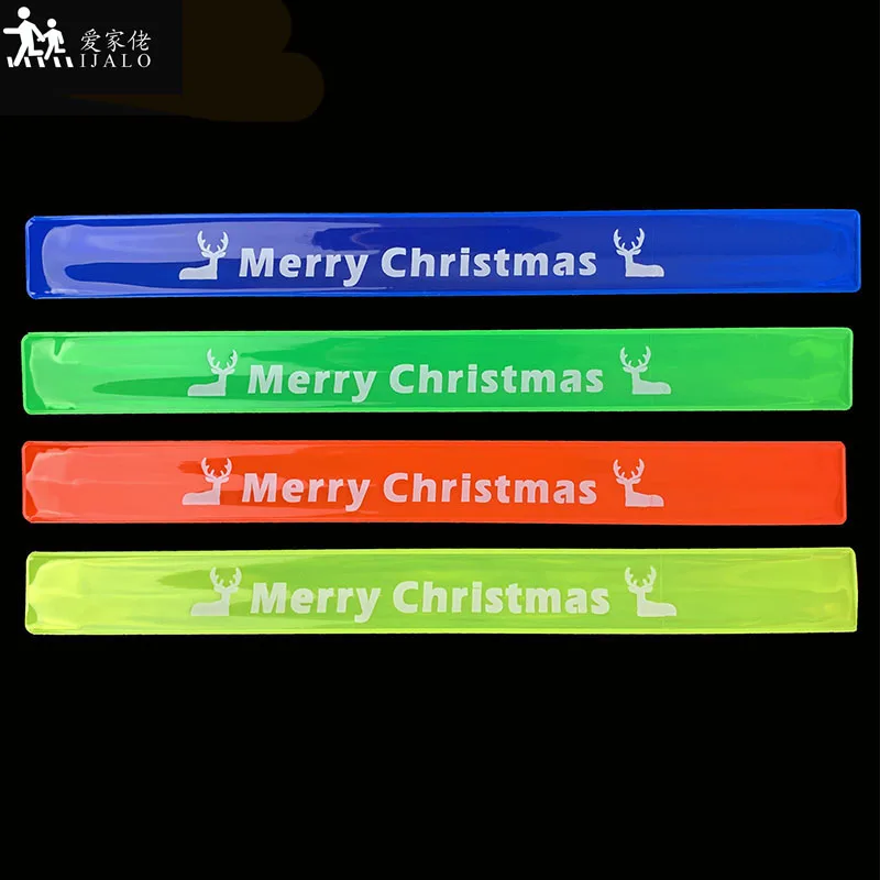 30 см рождественский подарок светоотражающий браслет для бега езды на велосипеде
