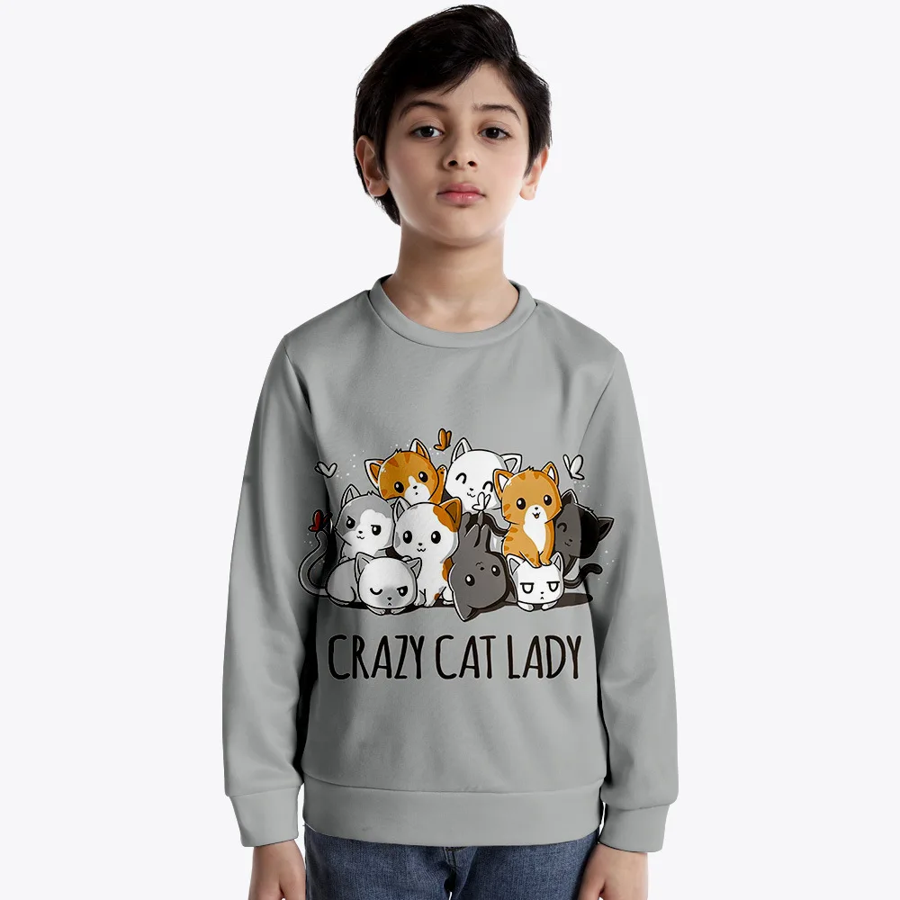 

Boys girls sweaters fall/winter 2021 new children's long-sleeved winter tops children's loose thin velvet round neck sweaters