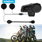 Гарнитура для мотоциклетного шлема, наушники для шлема, гарнитура с дальностью 1000 м для 6 водителей, говорящая группа, Bluetooth 5,0, наушники для шлема