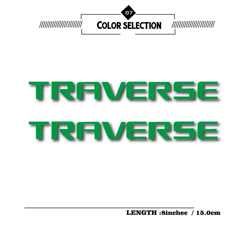 

New 3d logo sticker reflective waterproof decorative fuel tank sticker auto parts logo decal for chevrolet traverse TRAVERSE