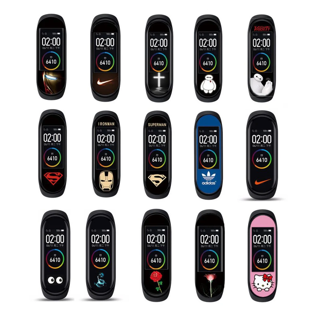 Крутой супергерой Marvel красочная Защитная пленка для Xiaomi mi браслет miband 4 Band4 Sport mi band4 NFC Защитная крышка для экрана