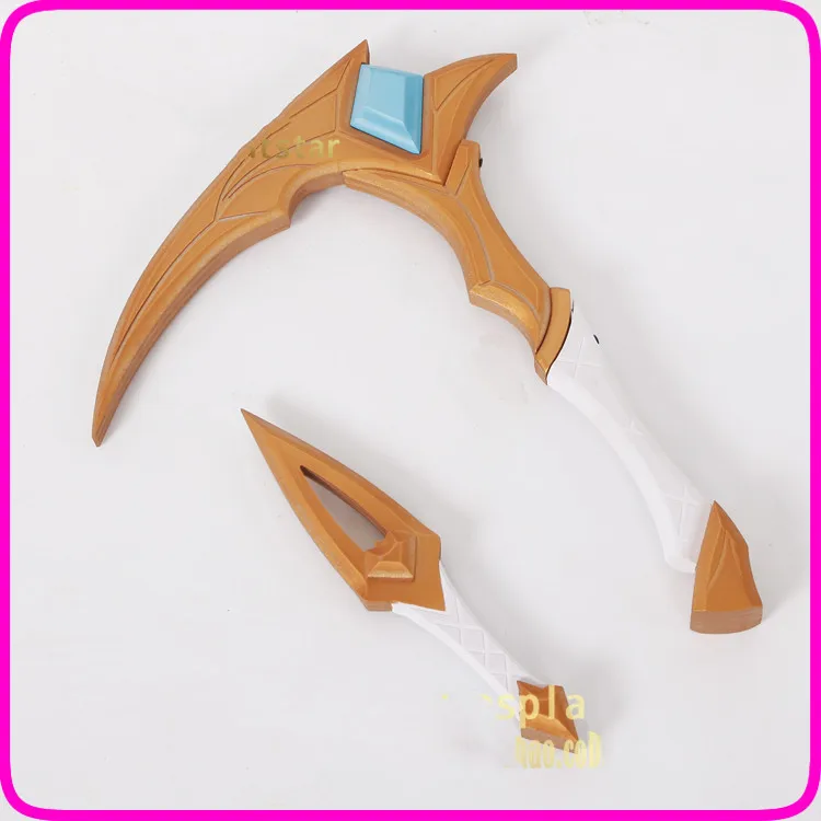 

Game LOL KDA Akali Cosplay Costume Props PVC Weapons Accessories Sickle and Dagger Set Halloween Christmas Party Cosplay Prop