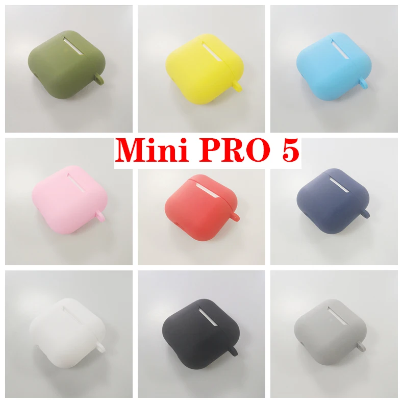 Чехол для беспроводных наушников Mini Pro 5 TWS i12 i11 силиконовый чехол Pro5 защитные