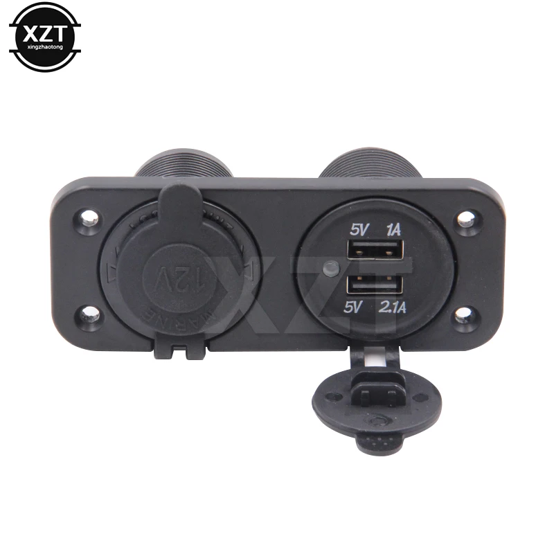 

12V Auto Dual USB Cigarette Lighter Socket 3.1A/4.2A Car Boat Motocycle Tractor Adapter Charger Digital Voltmeter