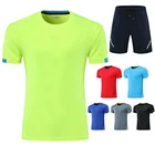 Мужские спортивные шорты для бега рубашки спортивная одежда для тренажерного зала комплекты для фитнеса тренировок мужские спортивные костюмы для тенниса баскетбола футбола бадминтона plus5XL