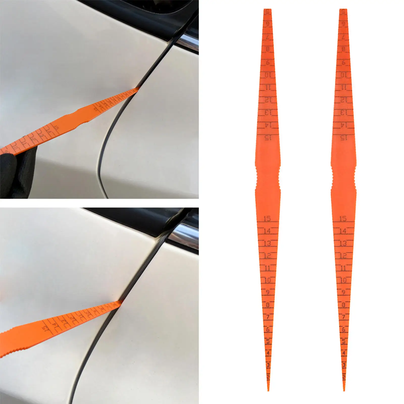 

2x 10'' Plastic Car Door Panel Gap Alignment Gauge for Body Alignment