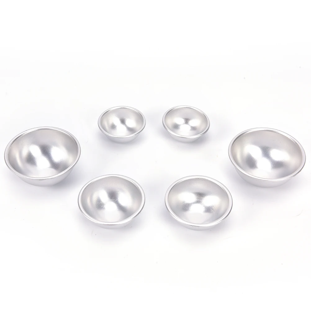 

3D Ball Sphere Shape Bath Bombs Metal Aluminum Alloy Bath Bomb Mold DIY Bathing Tool Accessories Creative Mold 2Pcs