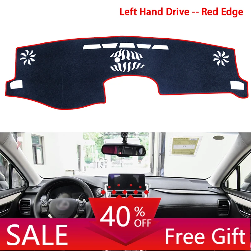 

Противоскользящий коврик для приборной панели Lexus NX, NX200t, NX300h, NX200, NX300, 200t, 300h, 200, 300, 2015-2020