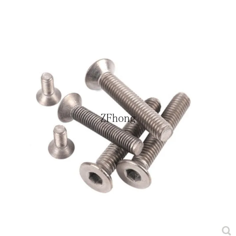 10 шт. DIN7991 m2 * 4/5/6/8/10/12 TA2 титановый плоский шестигранный винт с потайной головкой |