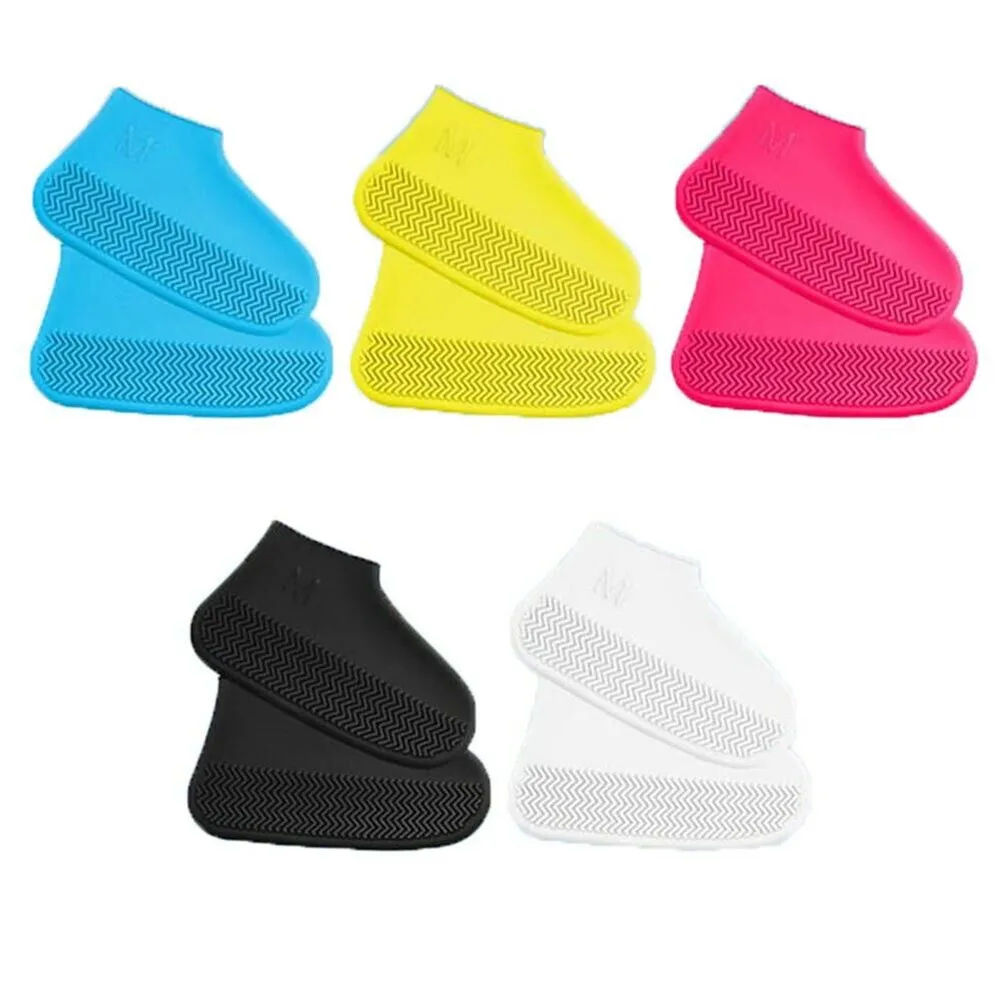 

Waterproof Shoe Covers Cycling Rain Reusable Silicone Elastic Anti-Slip Protection for Outdoor HB88