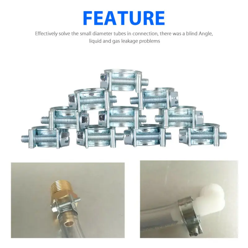 

Pipe Hose clamps Hose Clamps Clip Fasteners Metal Adjustable Injection