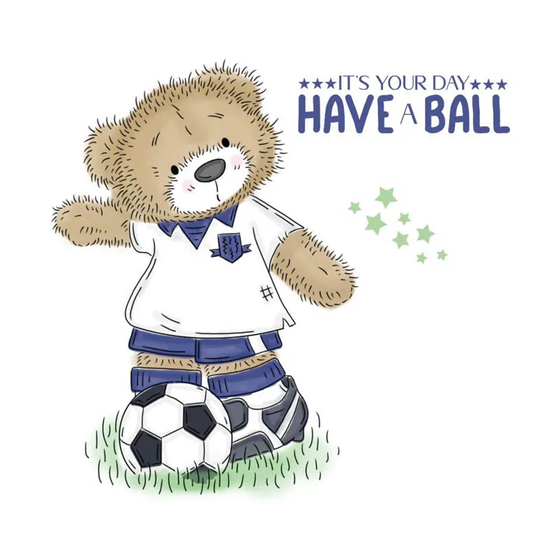 Есть шариковый медведь 3x4 дюйма прозрачные штампы для сделай сам скрапбукинг