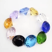 50pcslot 60mm mixed color k9 crystal diamond birthday gifts for home decoration diy