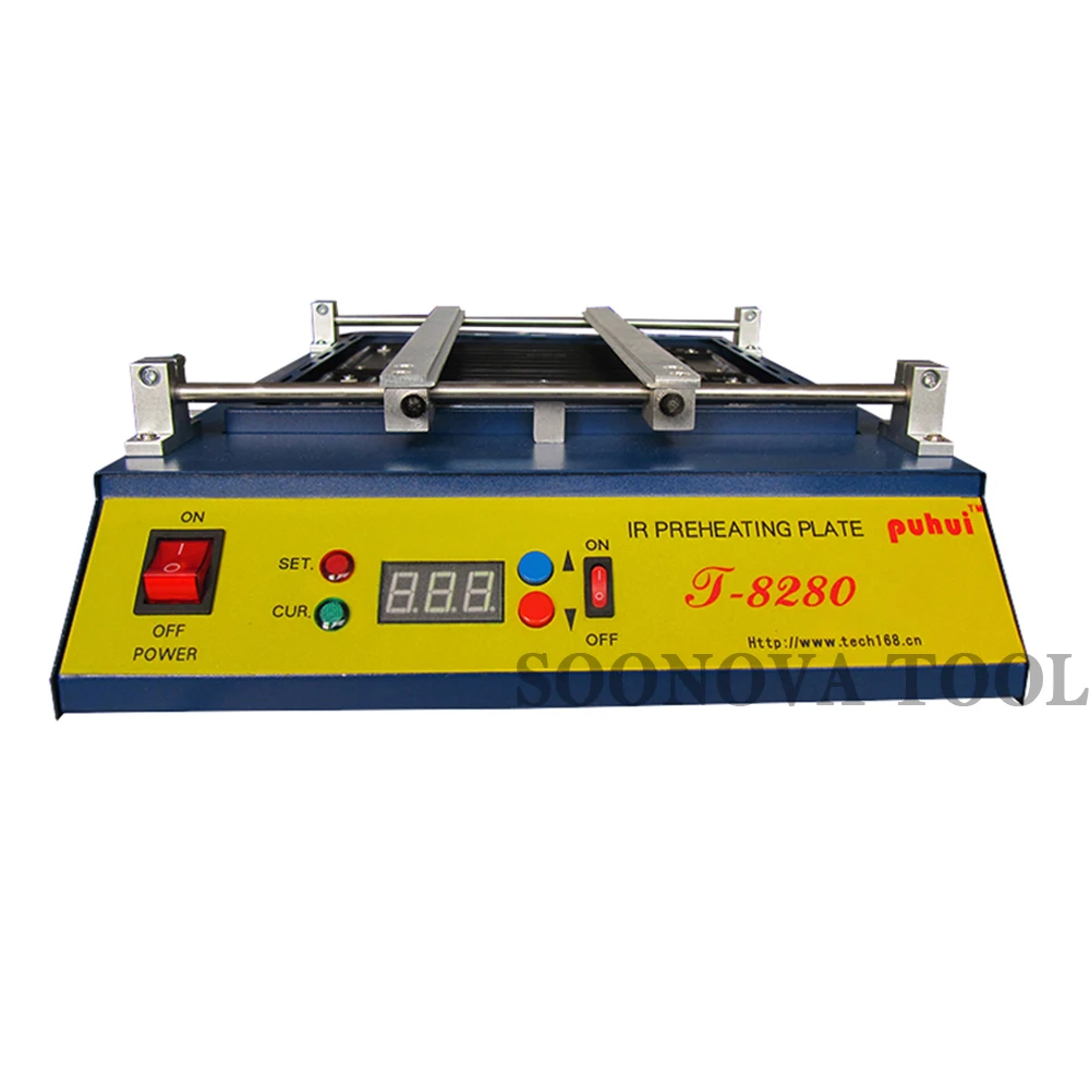 PUHUI T-8280 инфракрасный аппарат для предварительного подогрева PCB подогреватель 0-450 градусов Цельсия нагревательная платформа 220 В или 110 В