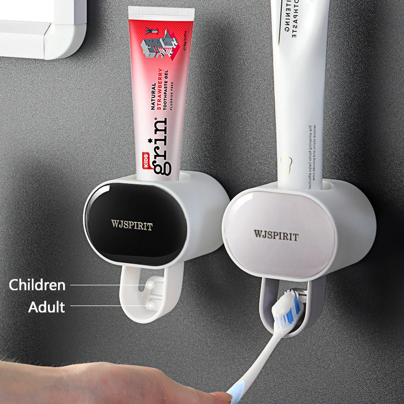 Creative Automatic Toothpaste Dispenser for Kids Squeezers Tooth Dust-proof Wall Mount Stand Bathroom Accessories Set | Дом и сад
