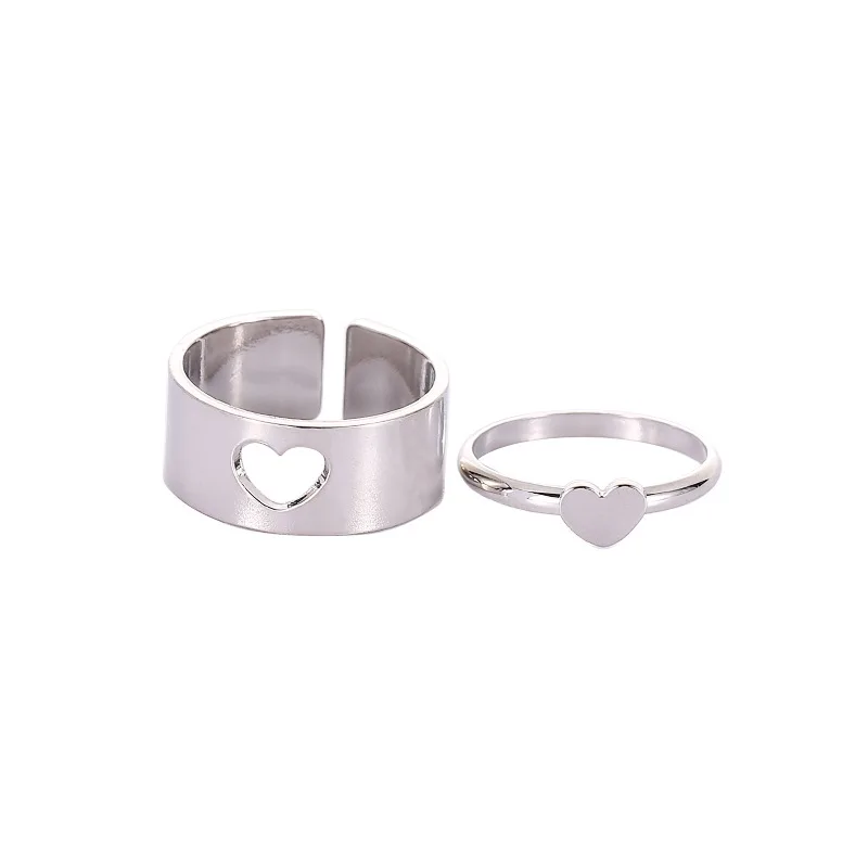 

14 Styles Lover Couple Rings Punk Fashion Gold Butterfly Rings Set for Women Men Friendship Engagement Wedding Open Ring Jewelry