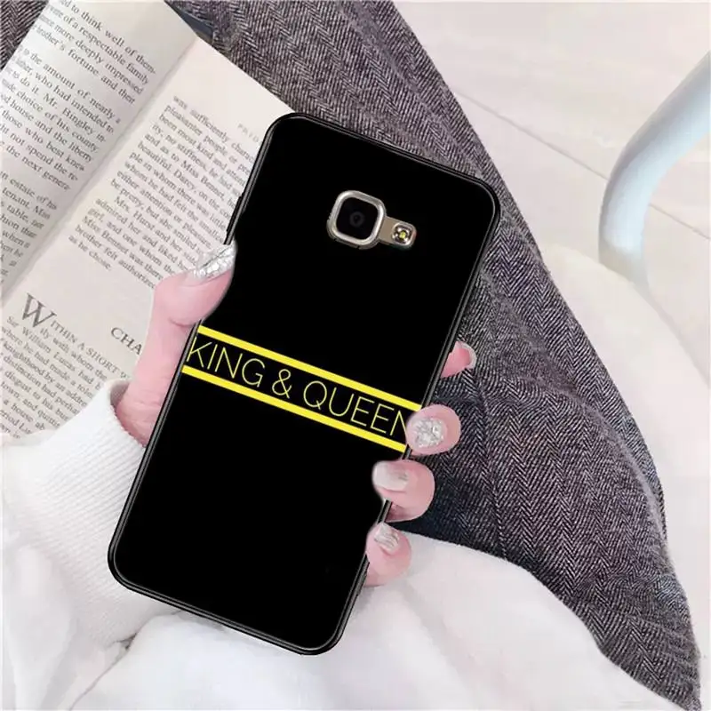 

YNDFCNB King Queen Crown Phone Case For Samsung Galaxy A30 A20 S20 A50S A30S A71 A10 A10S A7 A8 A6 plus Cases