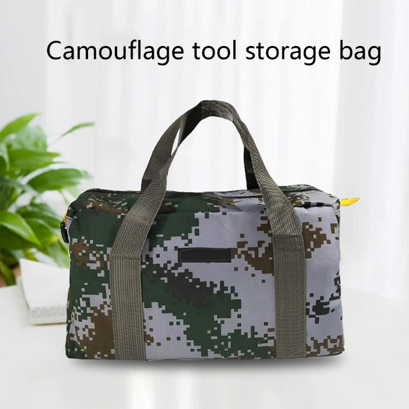 

Wide Mouth Tool Bag Shoulder Strap Handbag Garden Tool Tote Bags Portable Home Tool Organizer for storage Hand Power Too