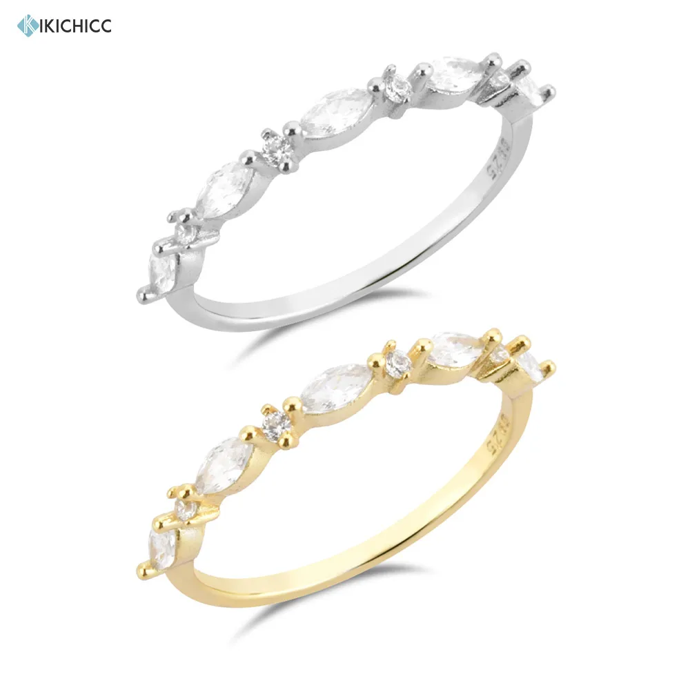 

Женское кольцо из серебра 100% пробы, с фианитом