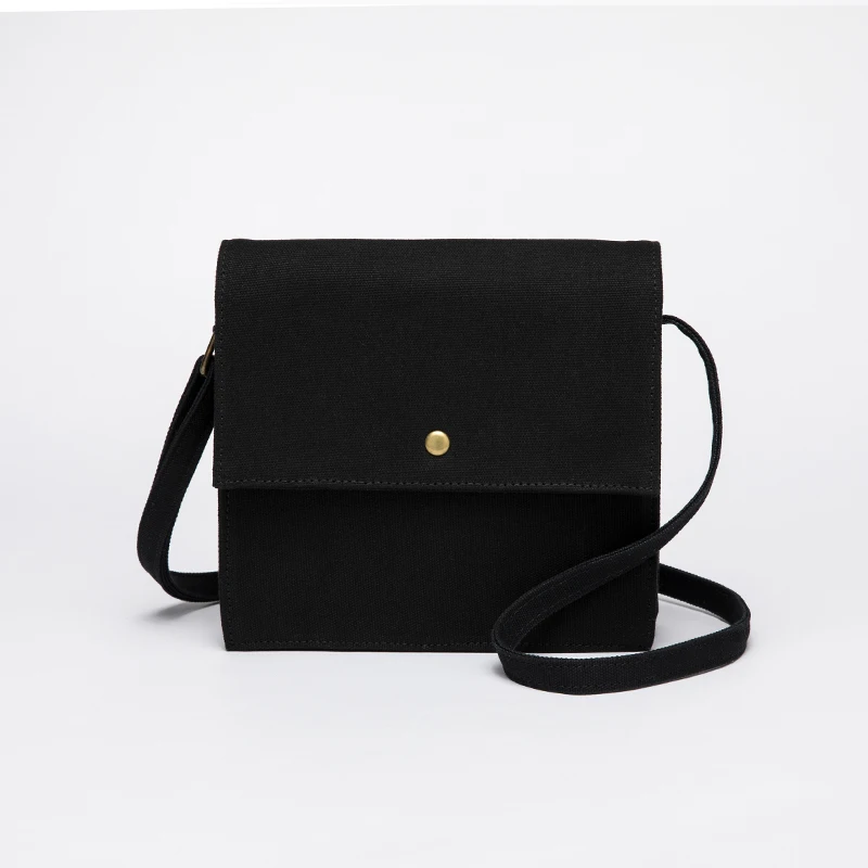 Холщовая женская сумка новая текстурированная нишевая квадратная в западном