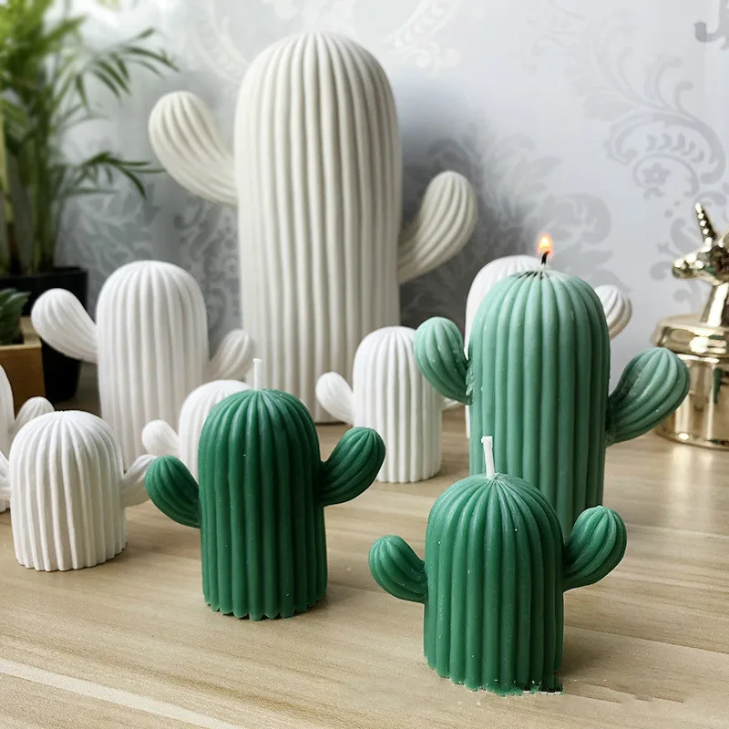 3D имитация растения кактуса силиконовая форма Фея столб свеча гипс суккуленты
