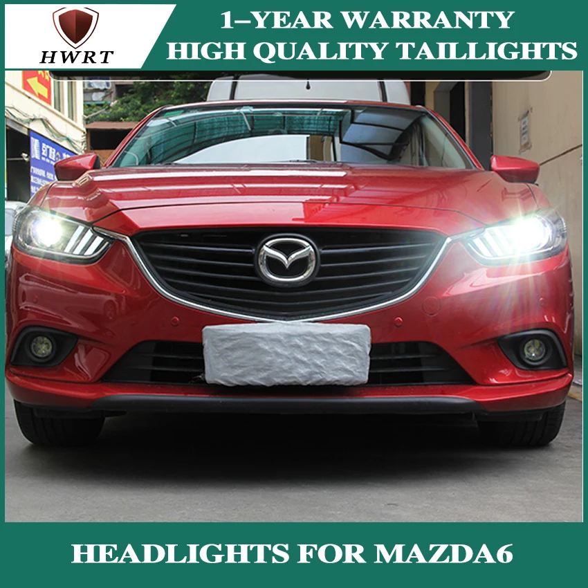 Автомобильный Стайлинг светодиодный HID Rio фары передняя фара чехол для Mazda мазда6