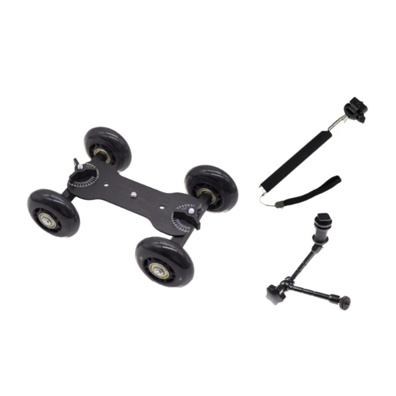 Спортивная камера для фотосъемки четырехколесная черная ультра-Тихая