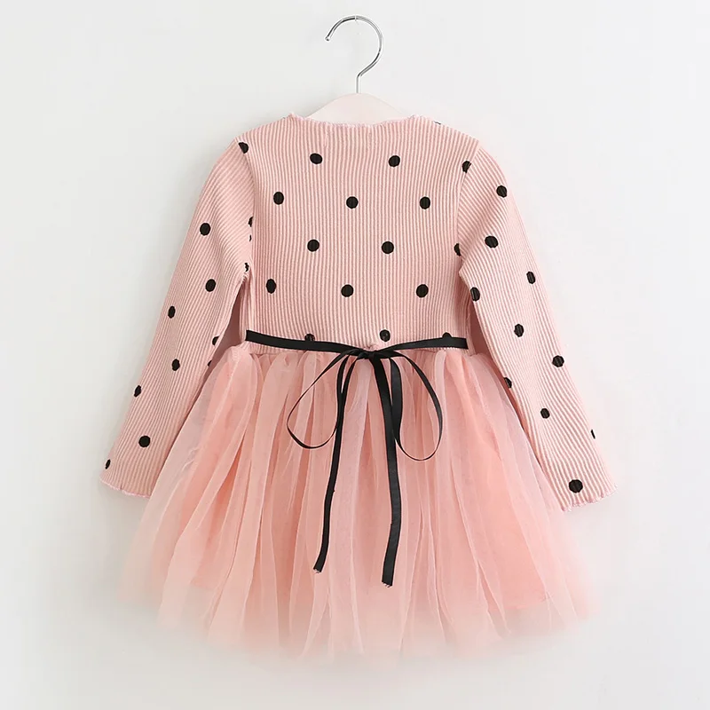 Menoea Girls Dresses Cute Spring Autumn Kids Long Sleeve Animal Print Girl Party Princess for 2-7Y Children Clothes | Детская одежда и