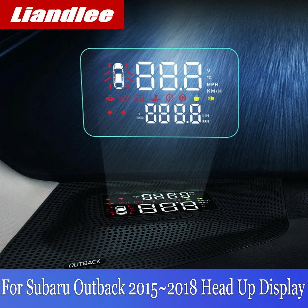 Liandlee Автомобильный дисплей HUD для Subaru Outback~ динамический компьютер для вождения HD проектор детектор с экраном
