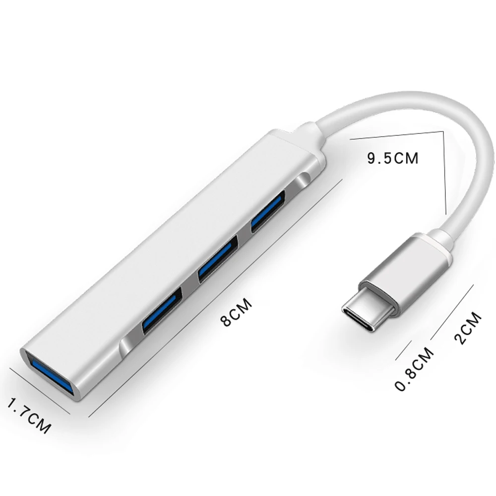 USB C HUB 3.0 Splitter Thunderbolt 3 USB-C Adapter OTG for Macbook Pro 13 15 Air HUAWEI Matebook | Компьютеры и офис