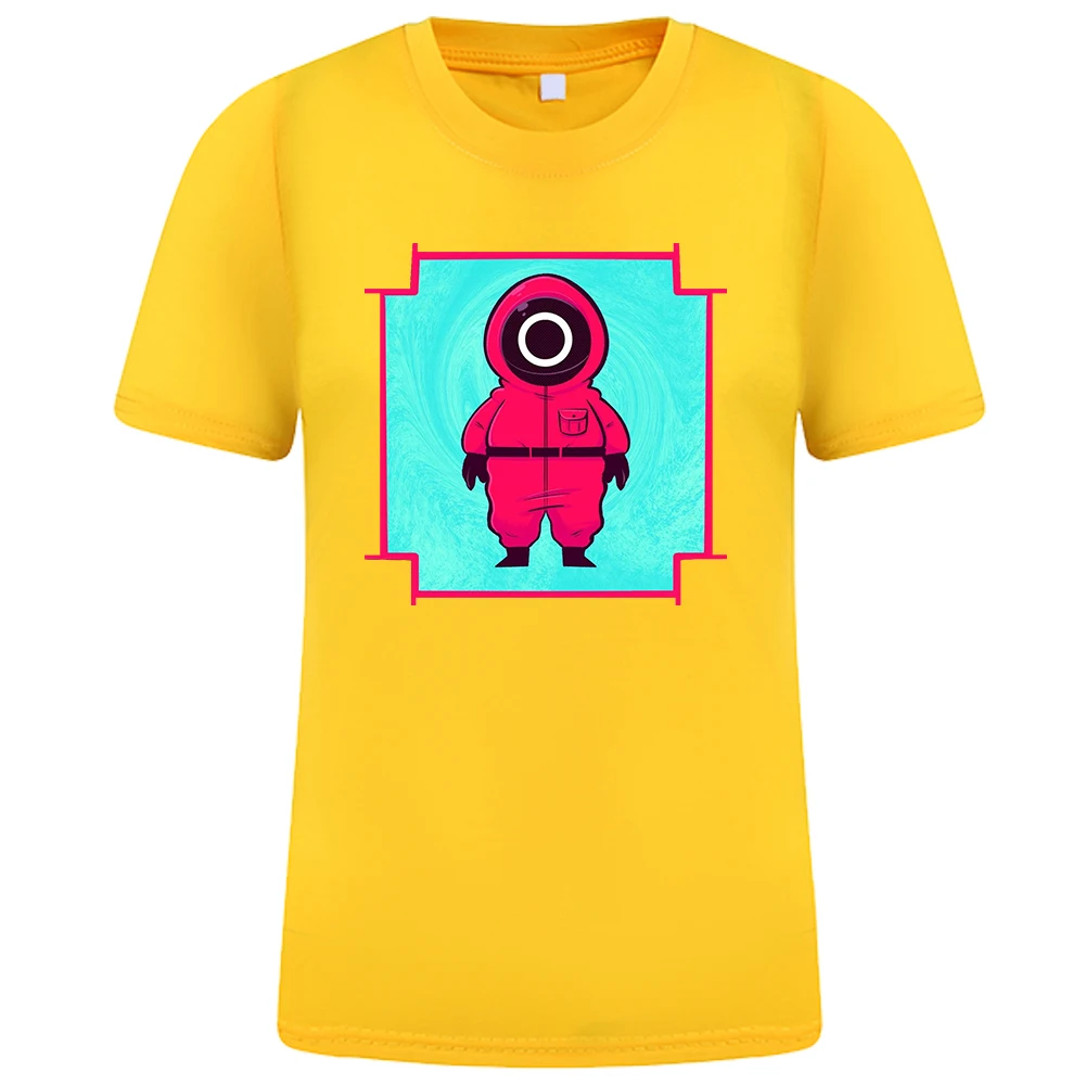 

Squid Game T-Shirt Mens Casual Cotton Loose Tops Clothes Summer 2021 Harajuku Tee Shirt Cosplay Korean TV Series T Shirt Men